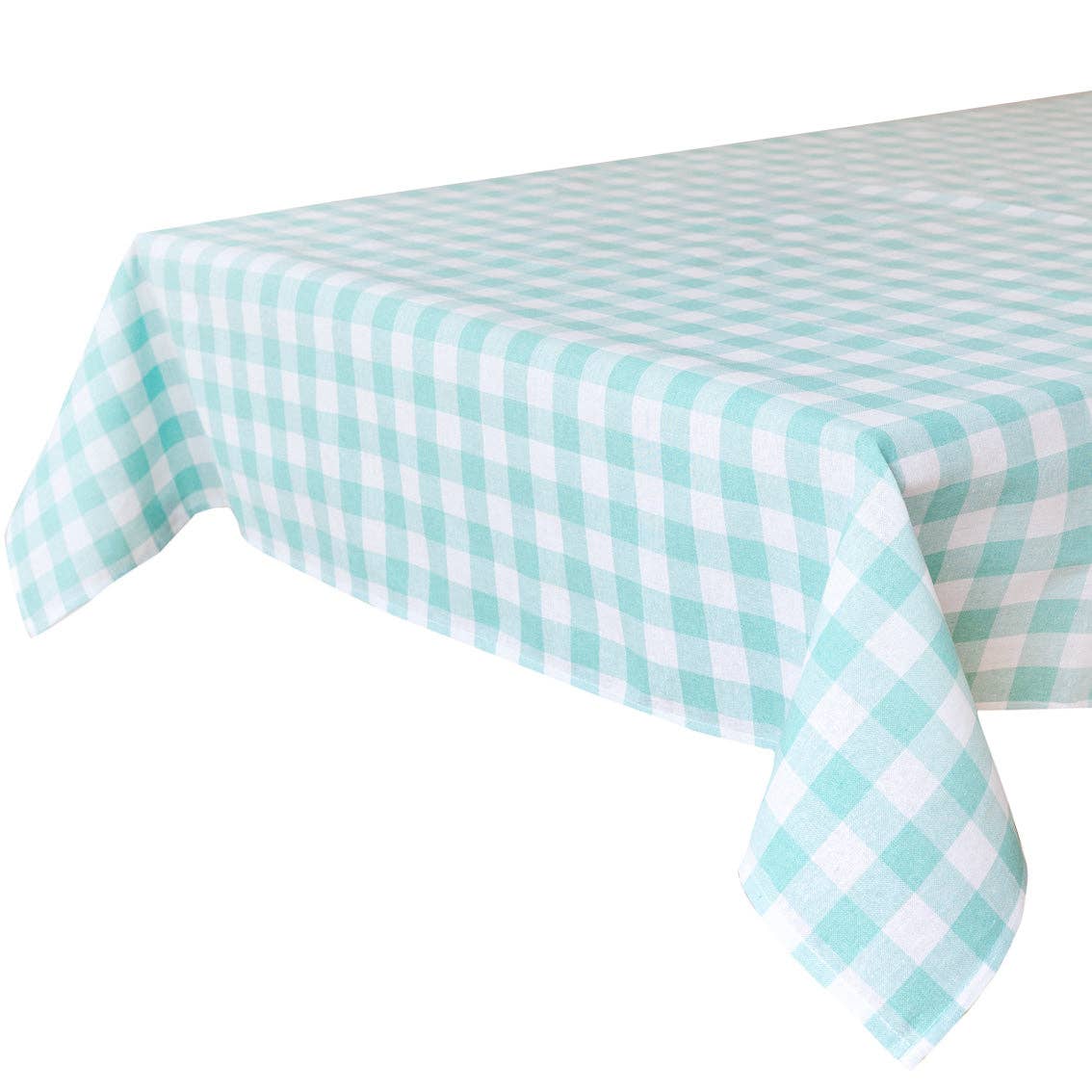 Mint & White Gingham Tablecloth | Spring Tableware |