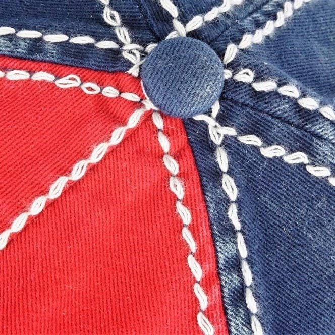 Sunflower Bejeweled Glitz Two-Toned Cap, Adjustable: Fuchsia/Charcoal