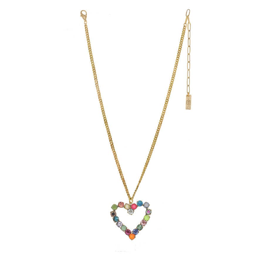 Mini Heart POP Necklace: Antique Gold