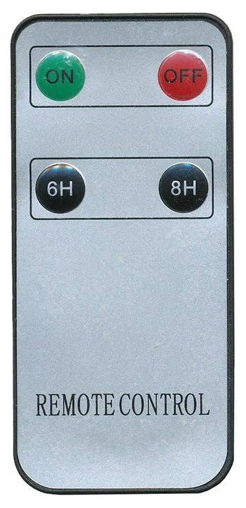 LED Taper Candle with Flickering Flame & Remote, 7" - Box/2: Cream