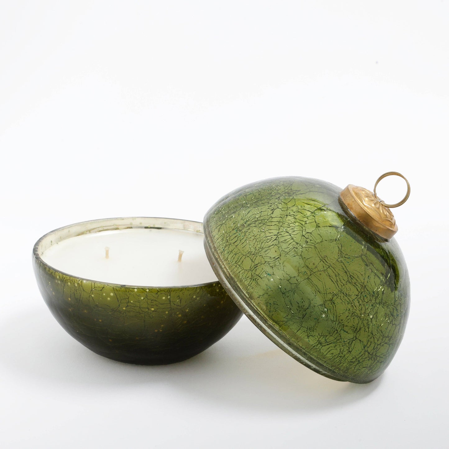 Noble Fir - Fall Green Glass Ornament Candle MIN 4