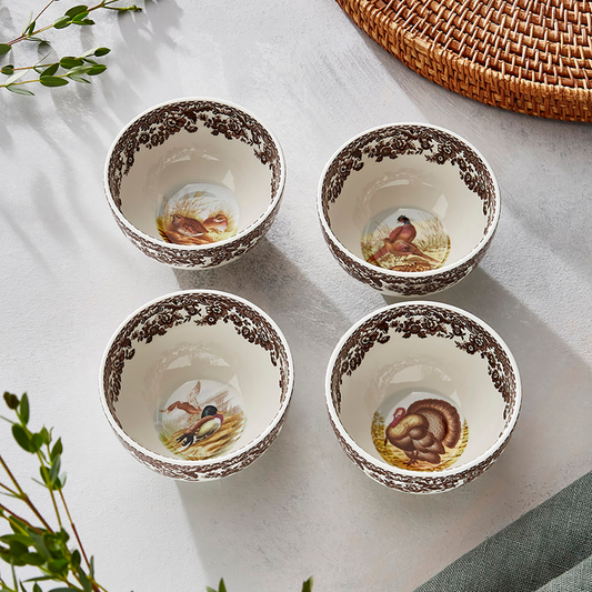 Portmeirion, Spode, Pimpernel, Nachtmann, Wrendale Designs - Woodland DIP BOWLS SET OF 4