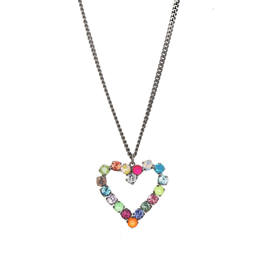 Mini Heart POP Necklace: Antique Gold