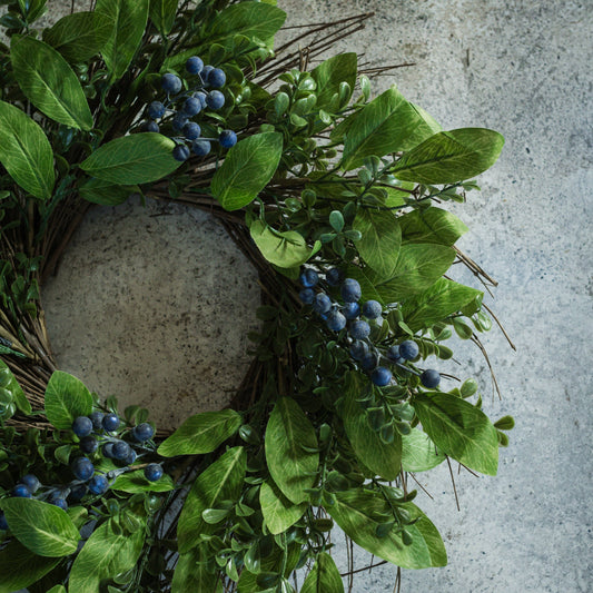 24" LOWBUSH BLUEBERRY WREATH