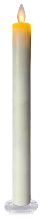 LED Taper Candle with Flickering Flame & Remote, 14" - Box/2: Red