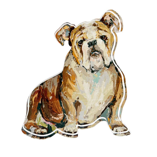 Bulldog Acrylic Block: Bitty