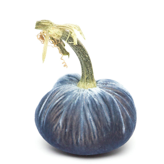 Denim Silk Velvet Pumpkin: 3"