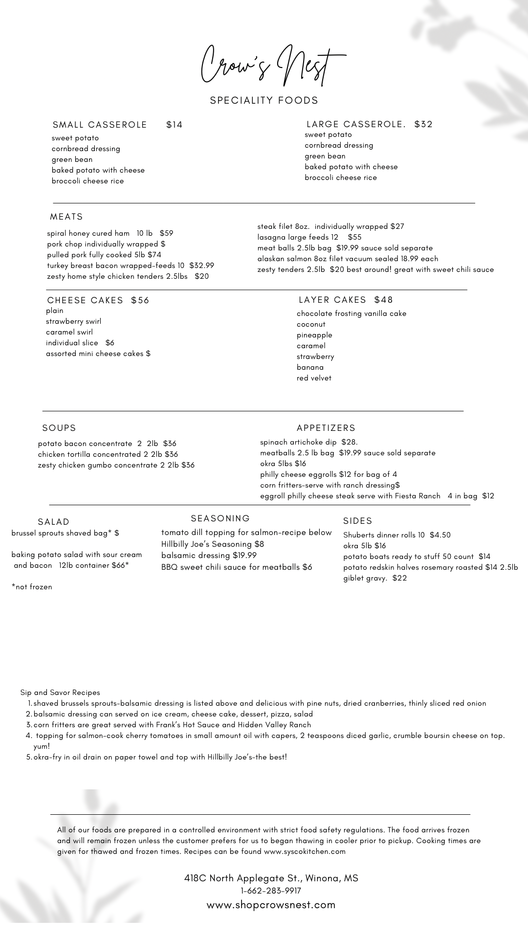 Specialty Foods