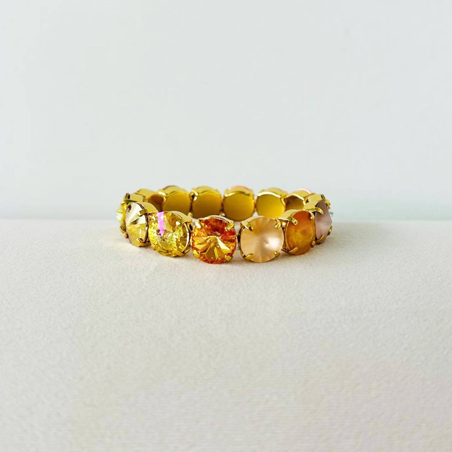 Croatia Stretch Bracelet in Mixes: Watermelon / Medium