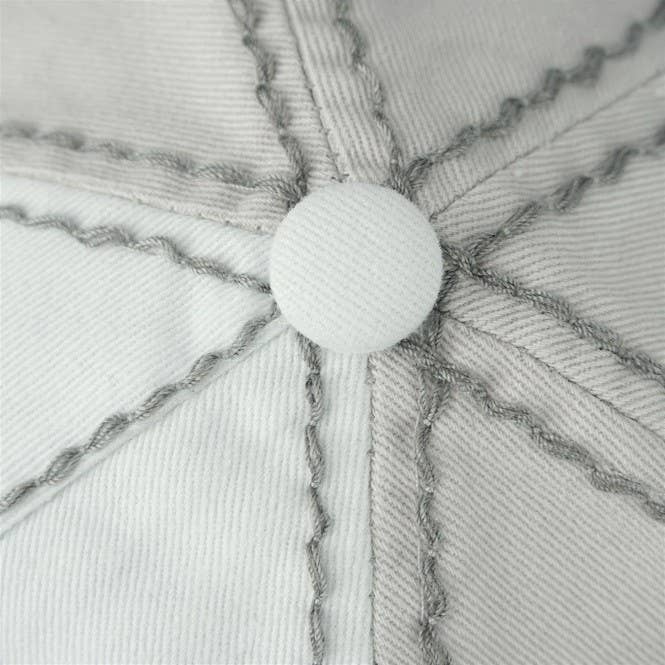 Sunflower Bejeweled Glitz Two-Toned Cap, Adjustable: Fuchsia/Charcoal