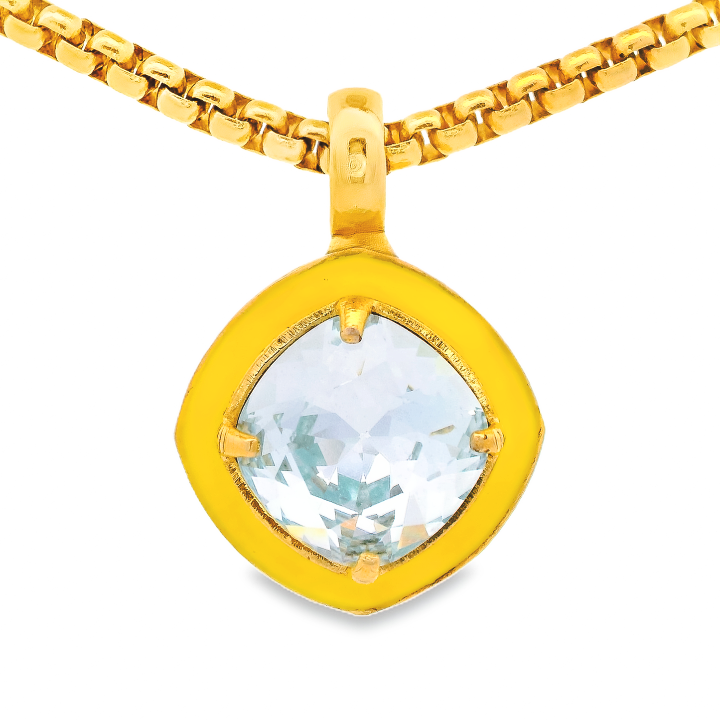 Dakota Pendant Necklace: Jean Blue