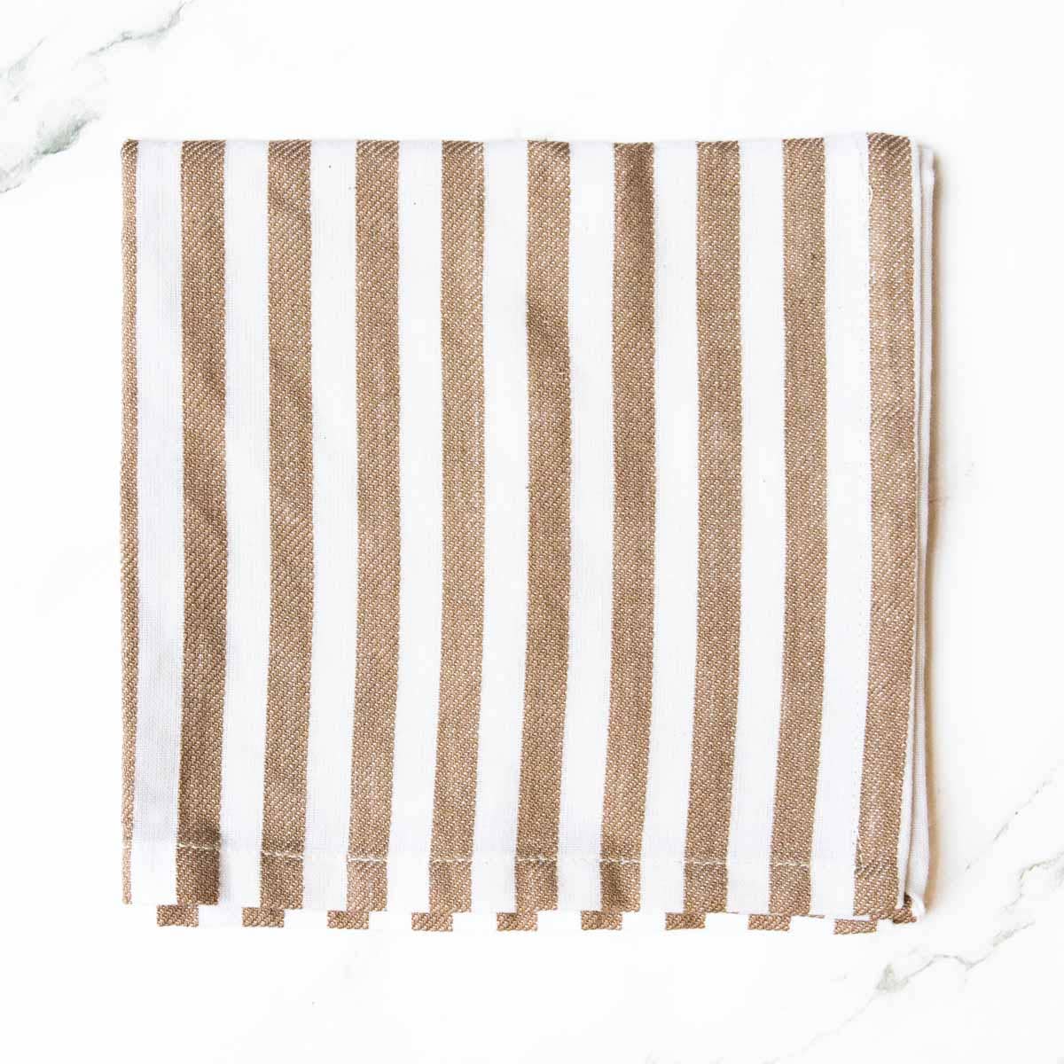 Evanston Napkin   Cream/Taupe   18x18