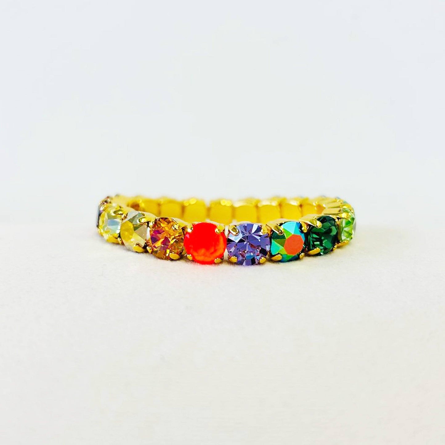 Oakland Stretch Bracelet in Mixes: Watermelon Ombre / Small
