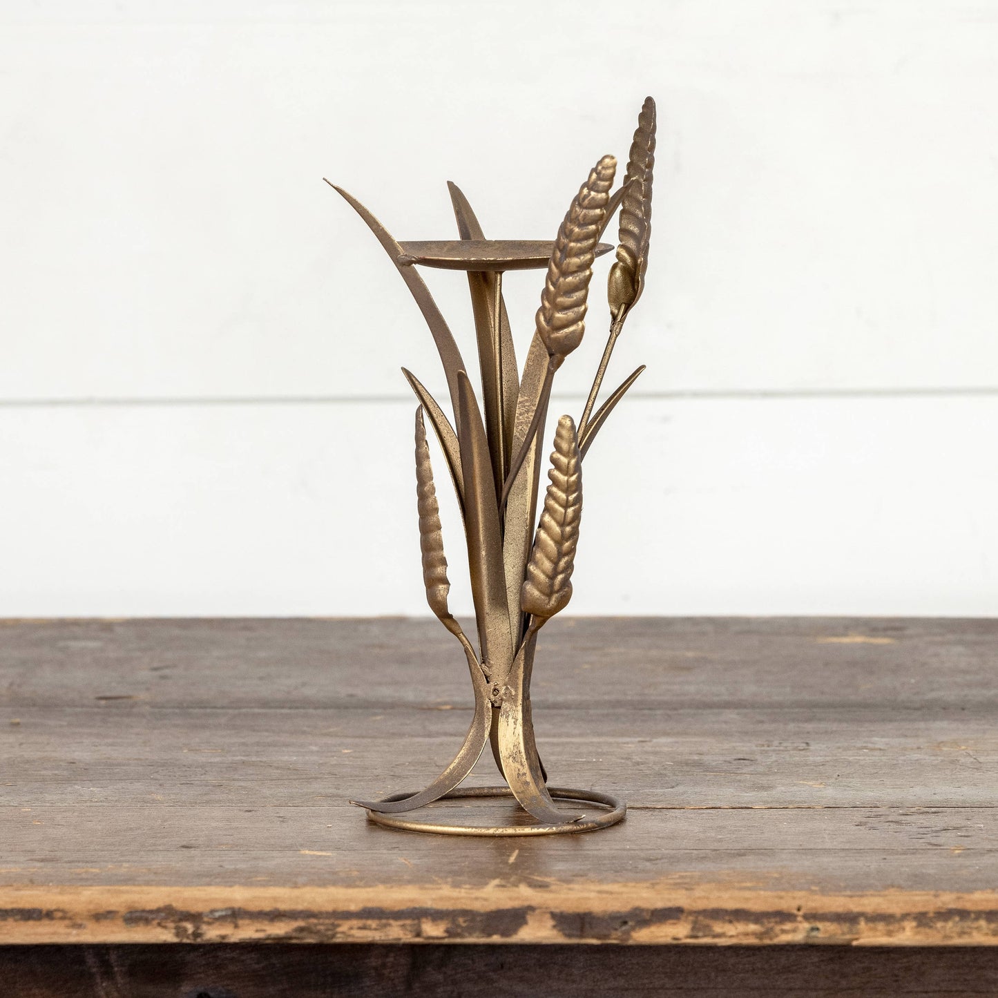GOLD HARVEST PILLAR CANDLE HOLDER