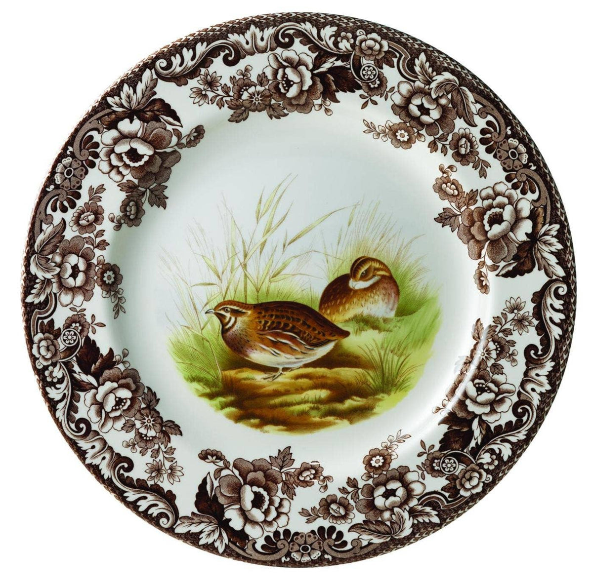 Portmeirion, Spode, Pimpernel, Nachtmann, Wrendale Designs - Spode Woodland Salad Plate 8 inch (Quail)