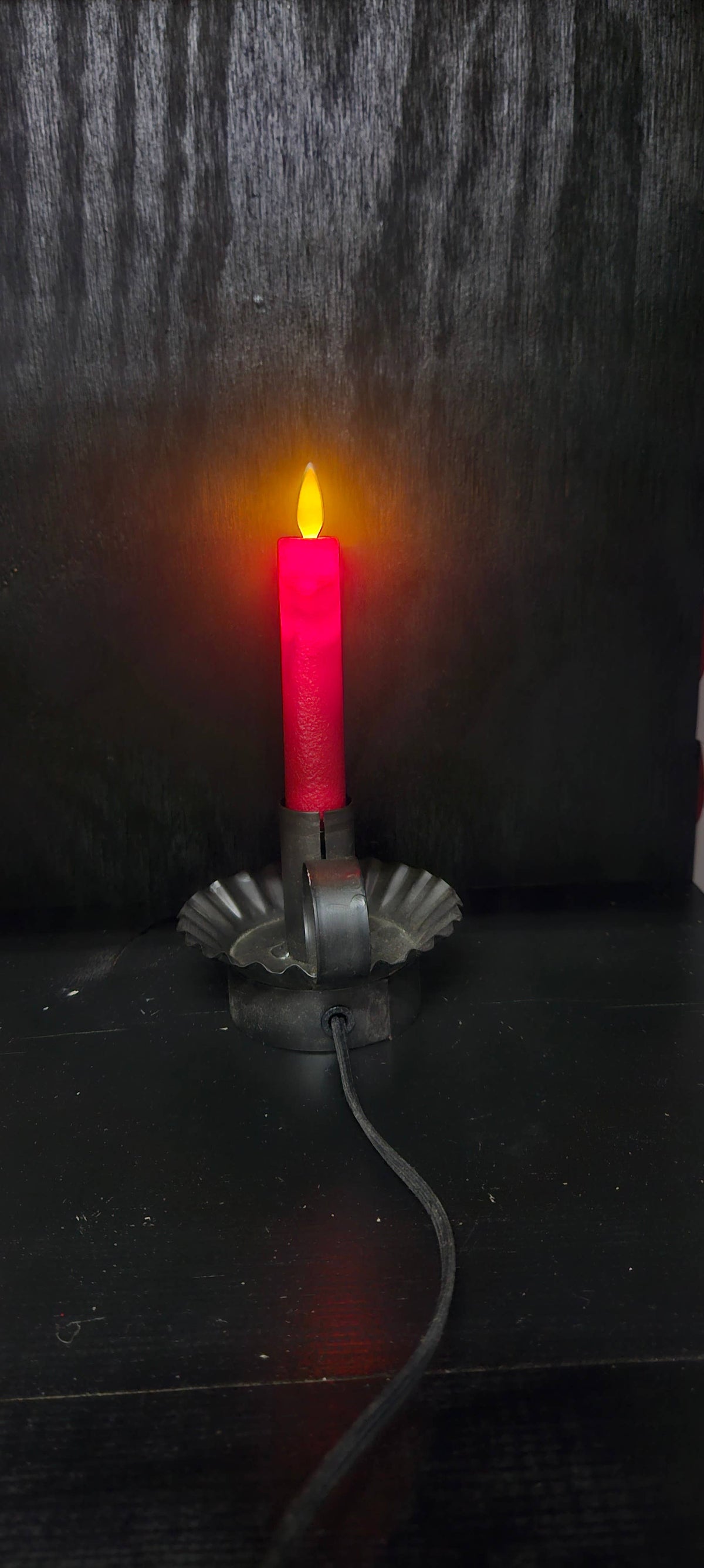 Wholesale Home Decor - Electric Moving Flame LED Candle 5.5in: Cream