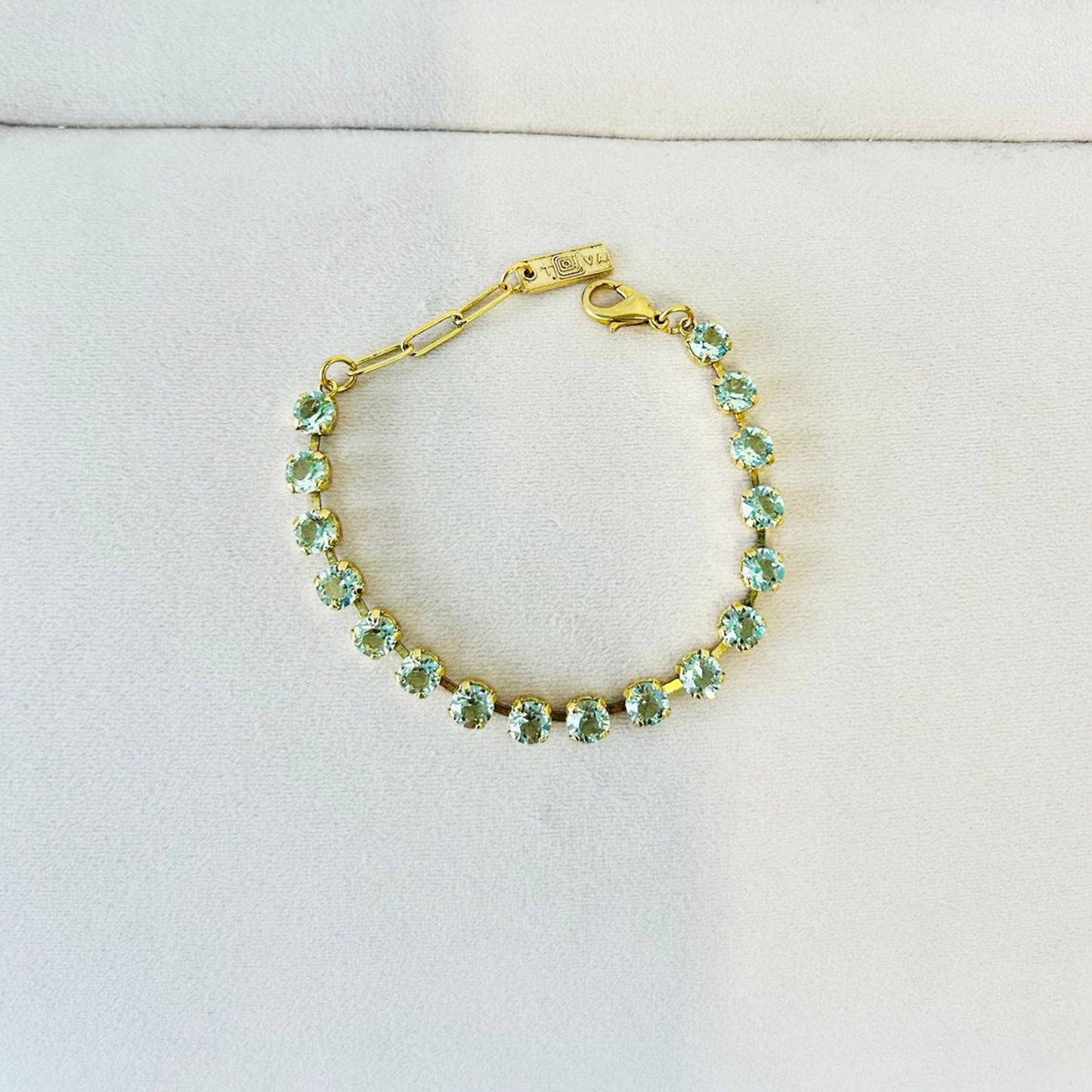 Sarina Bracelet in Fairy Dust / Unfoiled: Chrysolite Unfoiled
