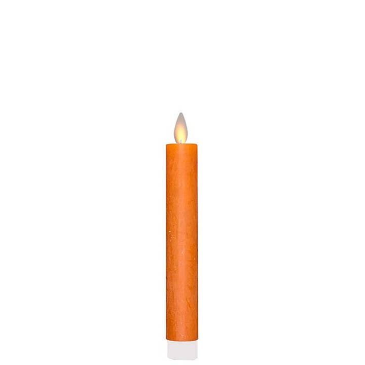 LED Taper Candle with Flickering Flame & Remote, 7" - Box/2: Cream