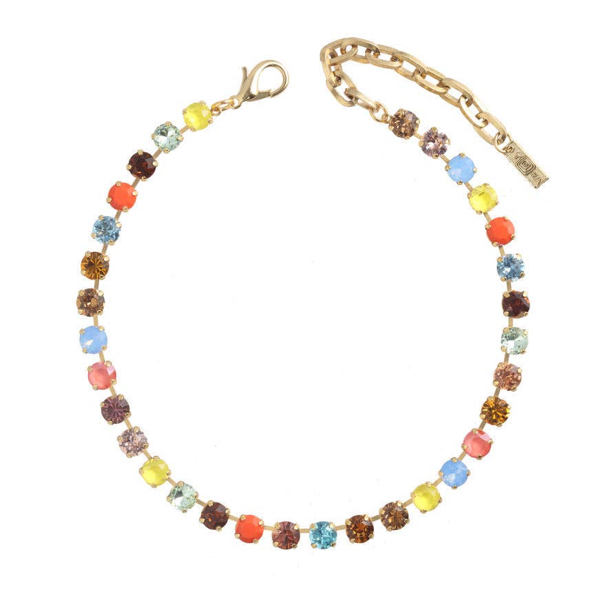 Oakland Antique Gold Multi Necklace