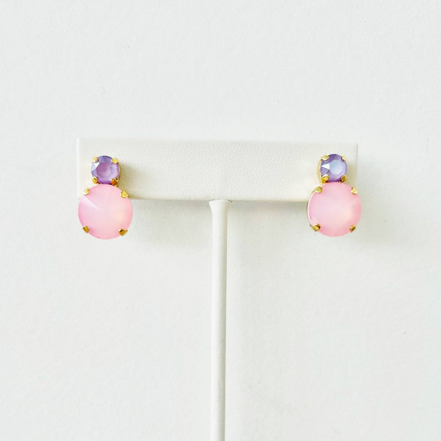 Baby Maegan Earrings in Fairy Dust: Ultra Petal Pink