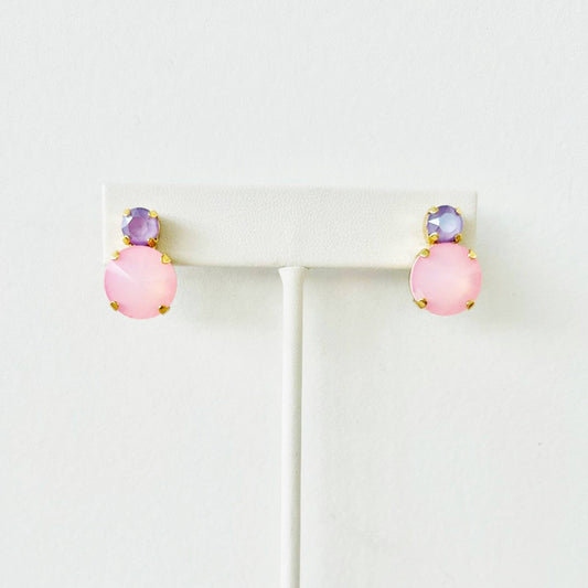 Baby Maegan Earrings in Fairy Dust: Ultra Petal Pink