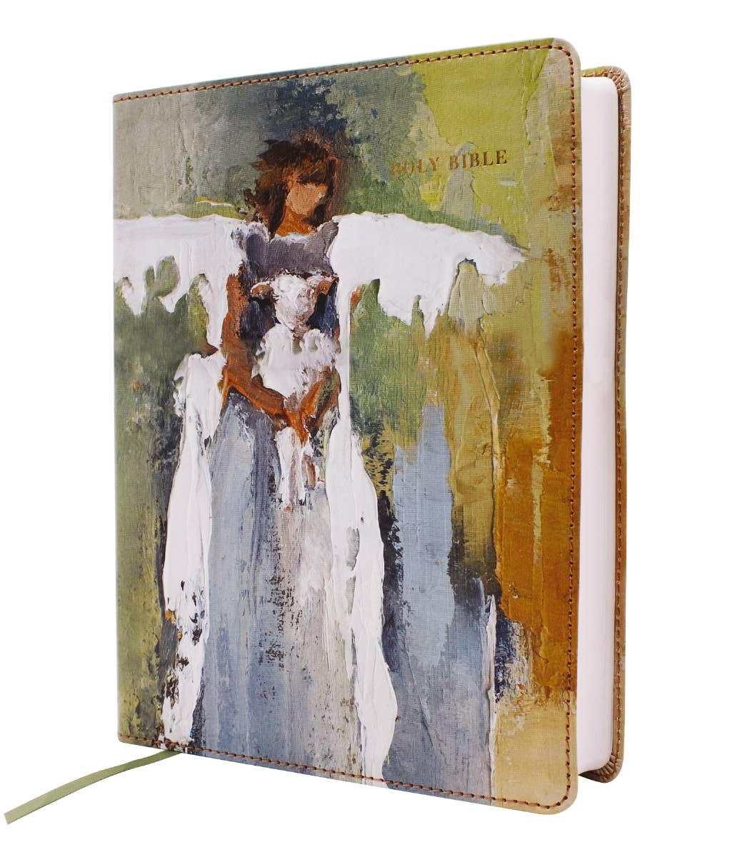 NRSVue Bible Anne Neilson Angel Art Leathersoft Multi-Color