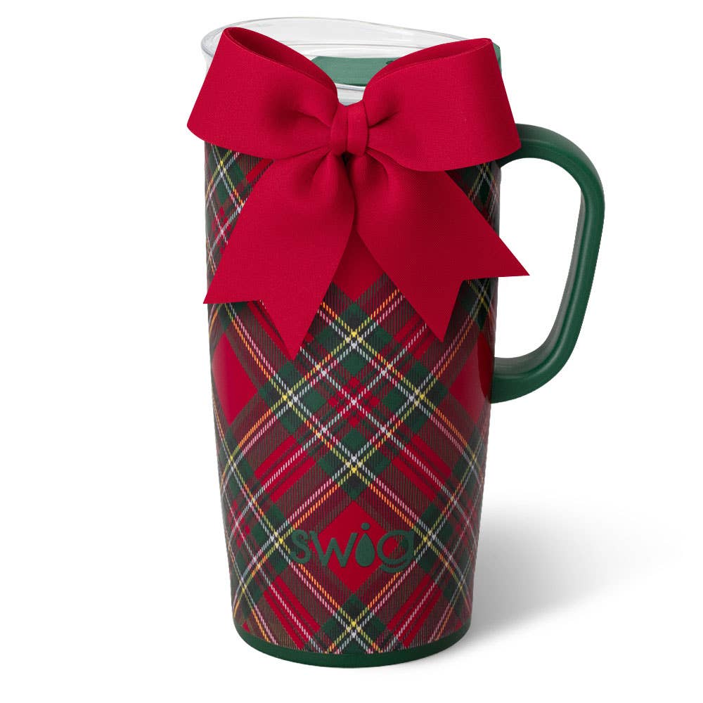Christmas Plaid Travel Mug (22oz)