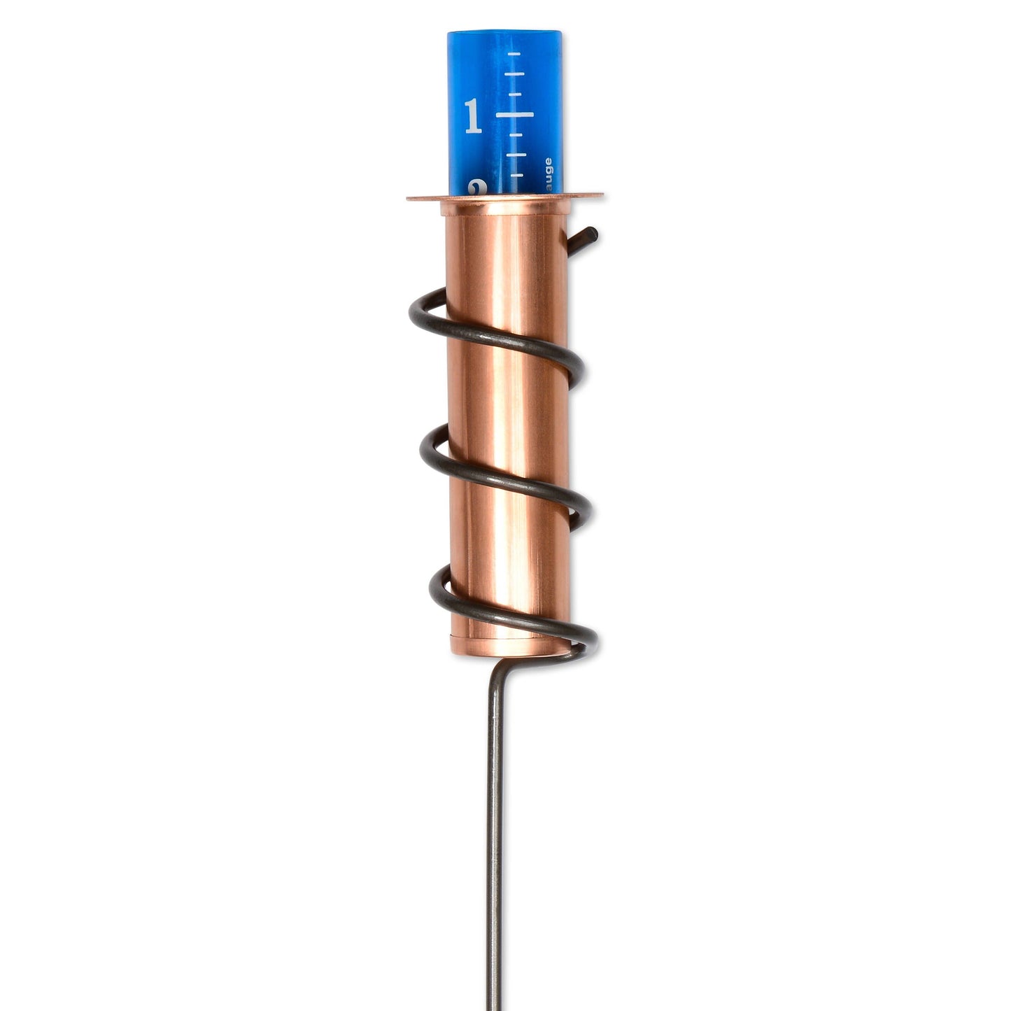 24" Copper Rain Gauge. Winter Safe Garden Rain Gauge.