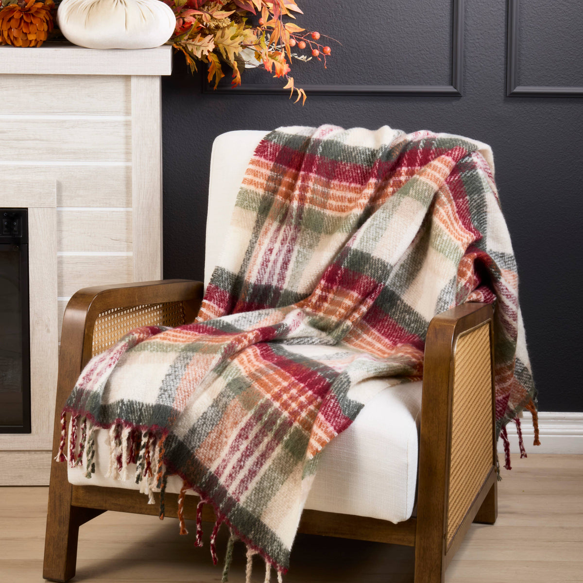Saro Lifestyle - Plaid Throw Blanket