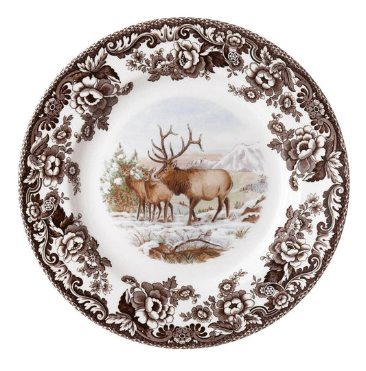 Portmeirion, Spode, Pimpernel, Nachtmann, Wrendale Designs - Spode Woodland Salad Plate 8 inch (Elk)