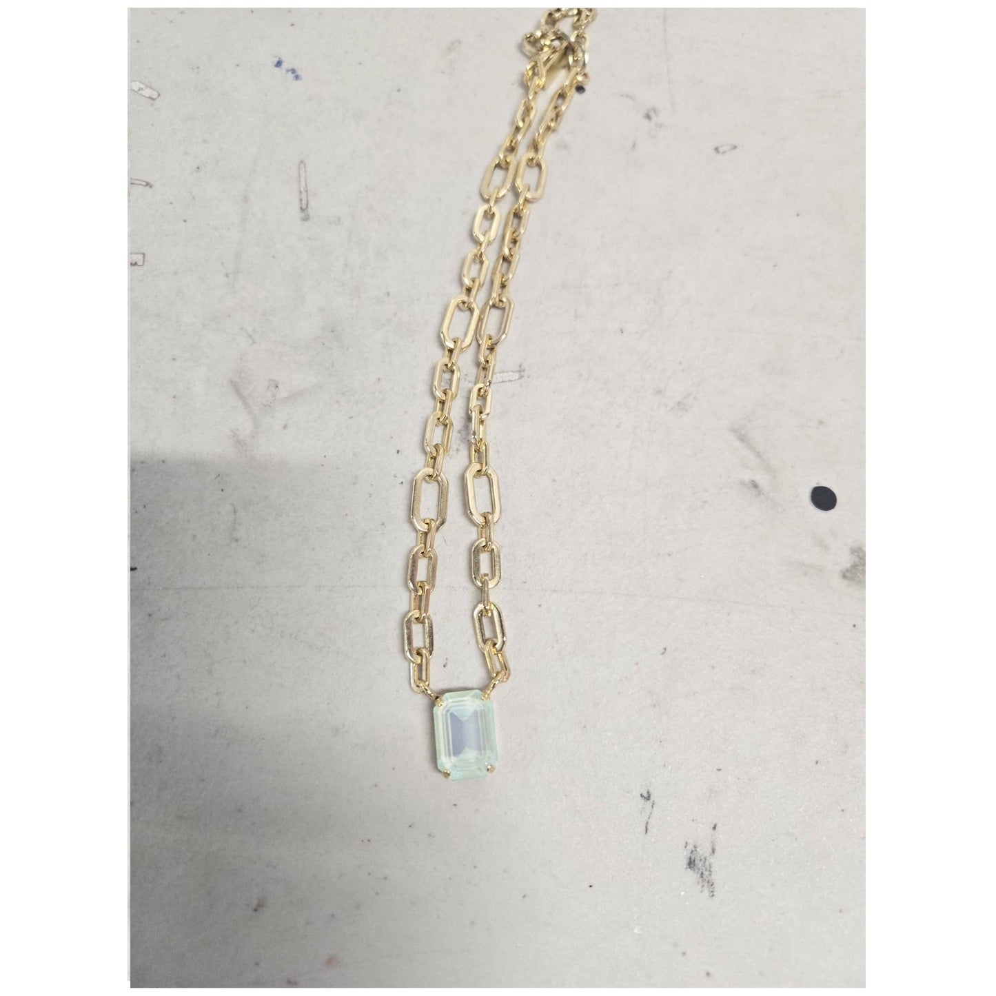 Dereka Necklace in Fairy Dust: Ultra Mint Moon