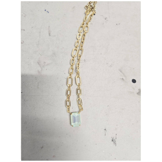 Dereka Necklace in Fairy Dust: Ultra Mint Moon