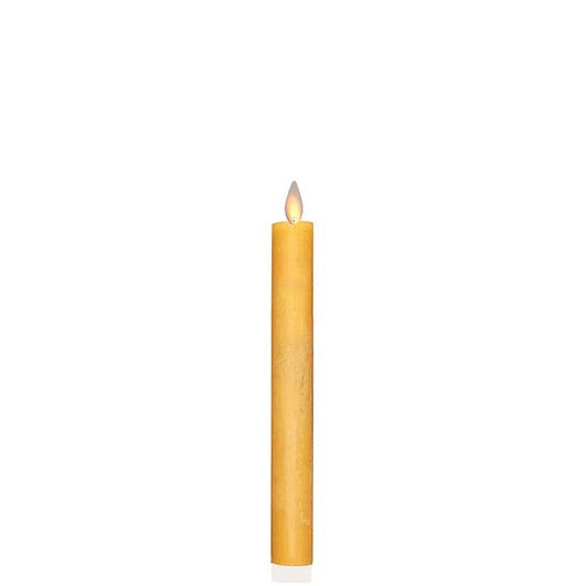 LED Taper Candle with Flickering Flame & Remote, 7" - Box/2: Tan