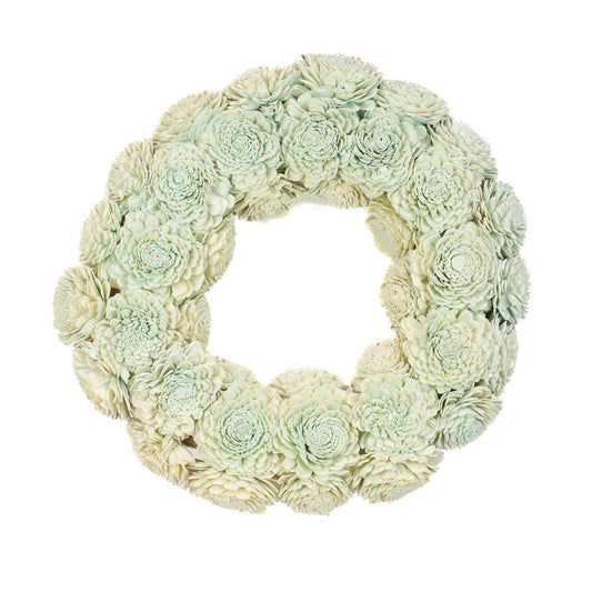 Shola Dahlia 15" Vintage Blue Wreath