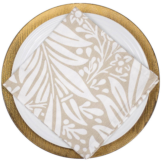 Dutton Napkin   Oat/Soft White   18x18