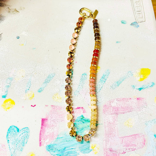 Faye Necklace: Peachfuzz
