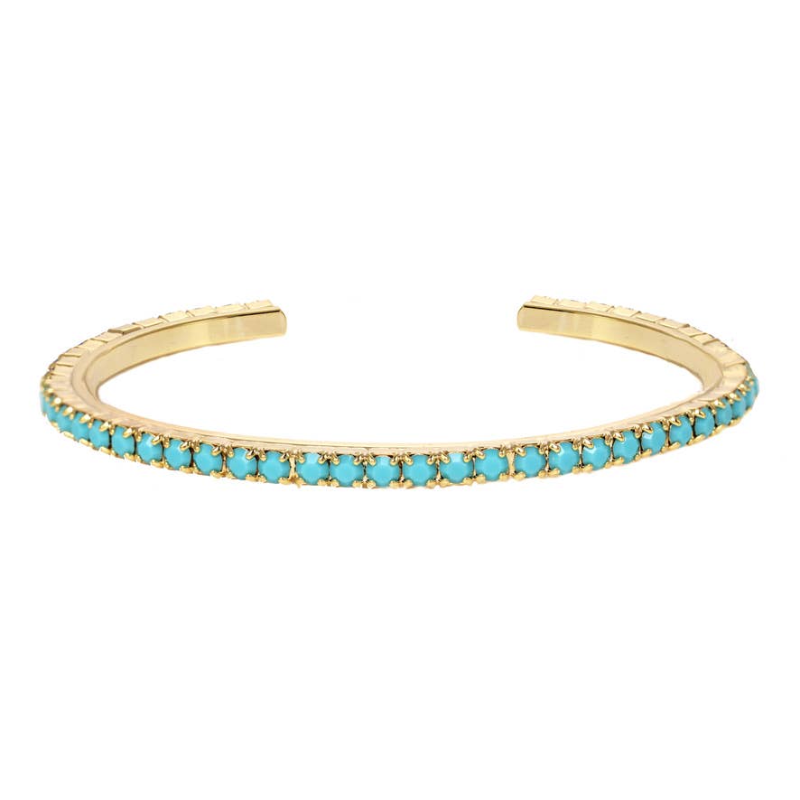 Rae Stackable cuffs: Turquoise