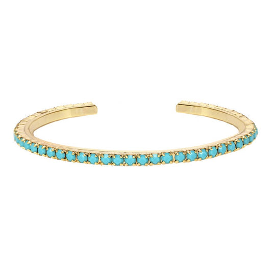 Rae Stackable cuffs: Turquoise