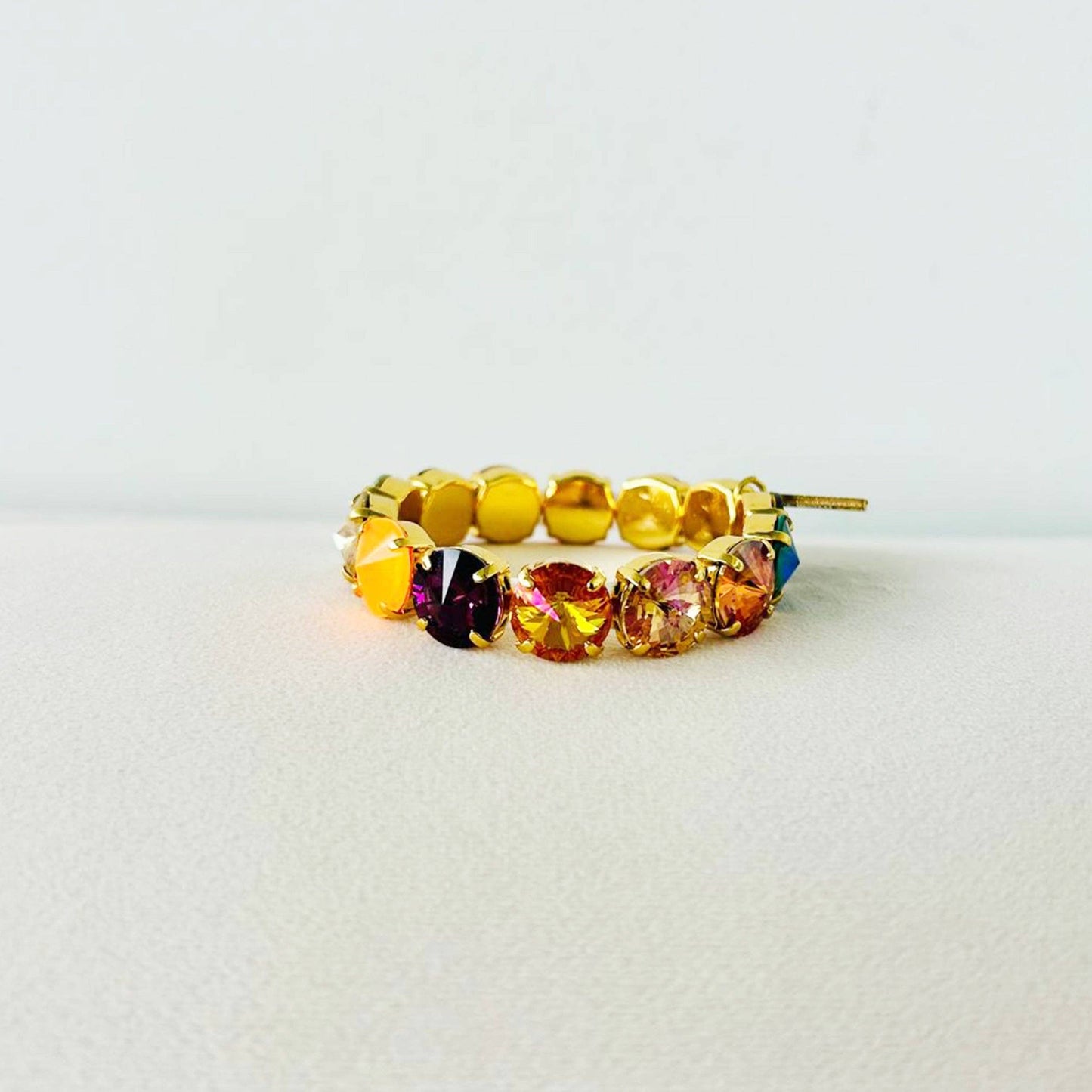 Croatia Stretch Bracelet in Mixes: Watermelon / Medium