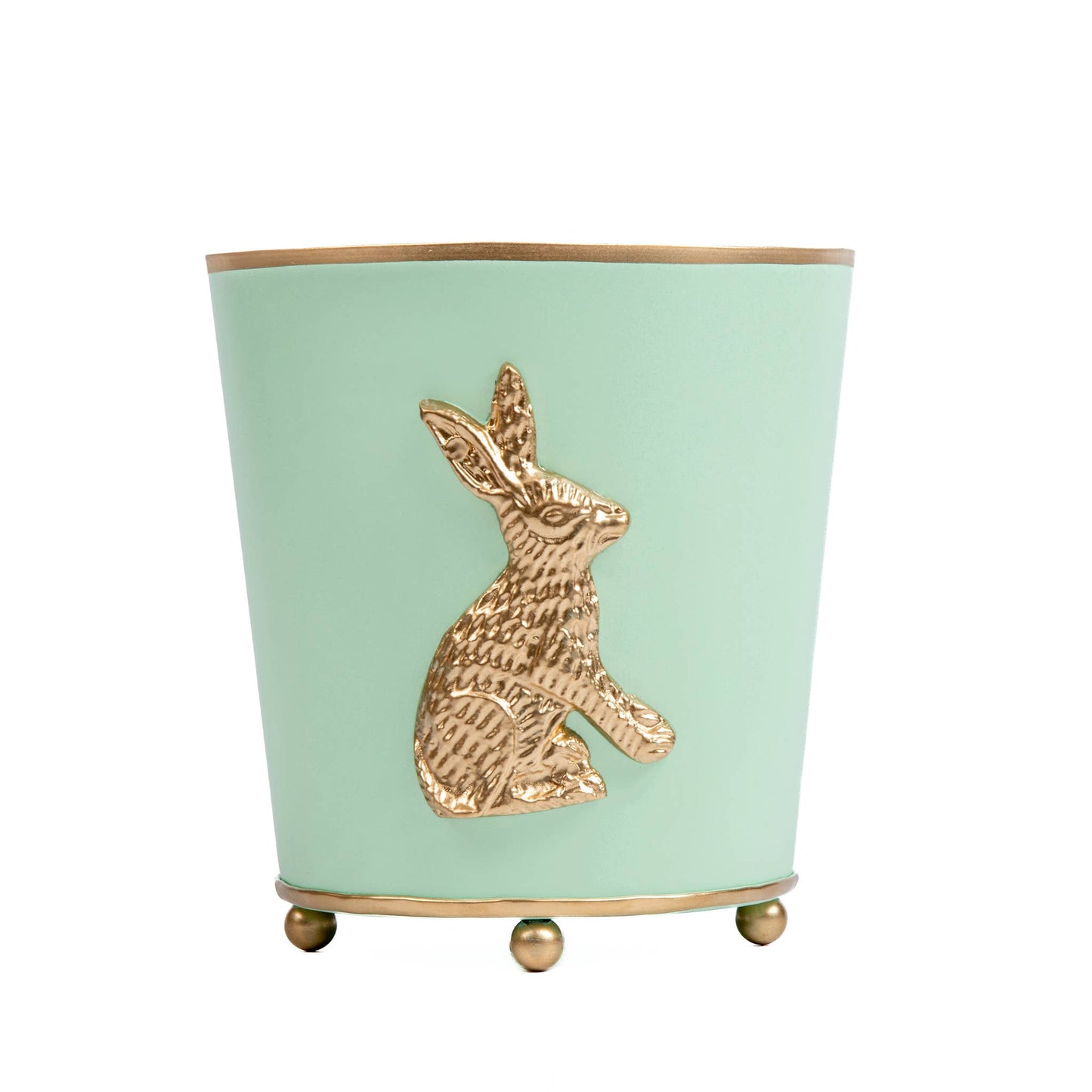 Regency Rabbit Round Cachepot Planter 6: Pistachio