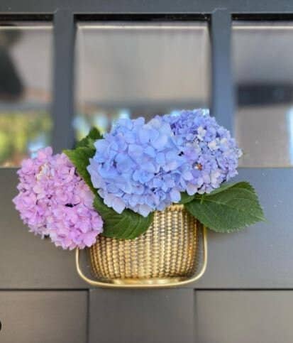 Nantucket Basket Door Knocker: Brass