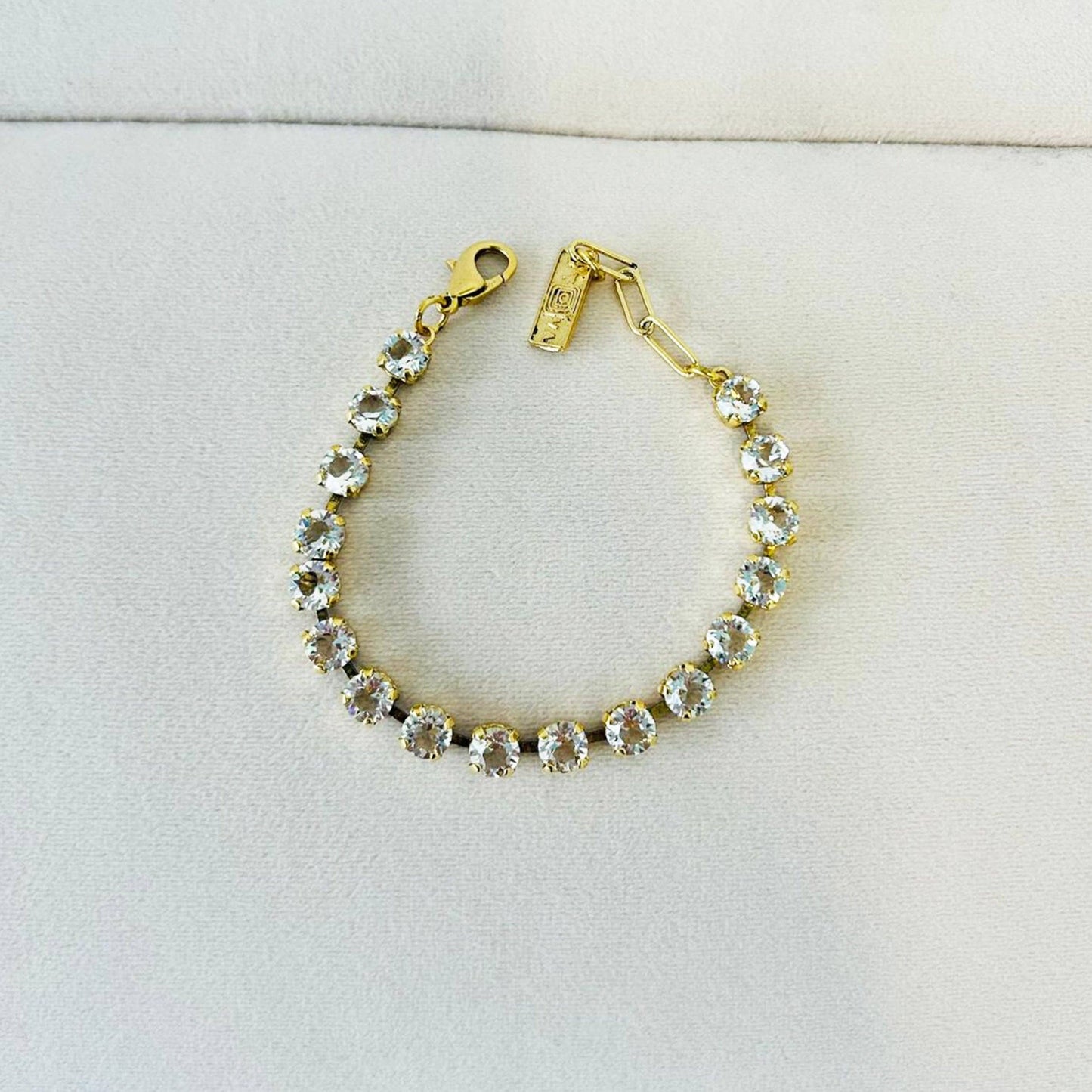 Sarina Bracelet in Fairy Dust / Unfoiled: Chrysolite Unfoiled