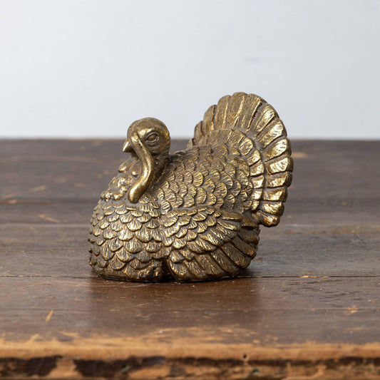 GOLD TURKEY STATUETTE